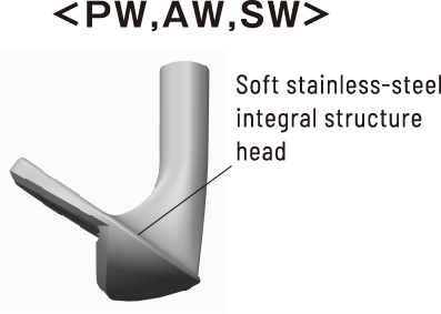 Soft stainless-steel integral structure head